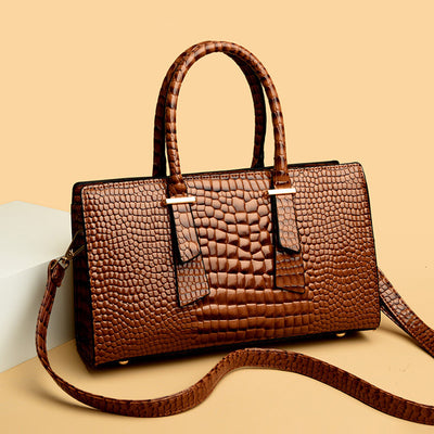 Textured PU Leather Handbag