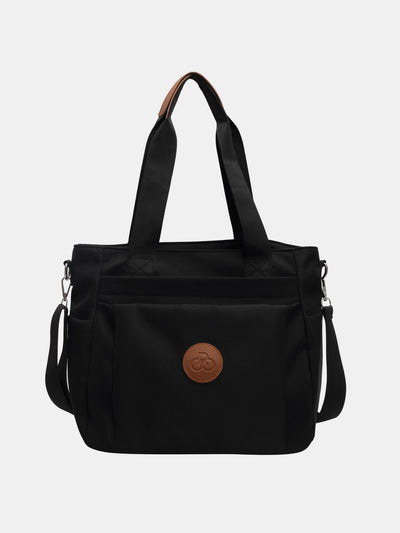 Nylon Solid Color Tote Bag