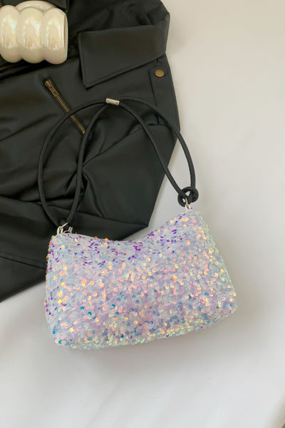 Sequin Double Strap Shoulder Bag