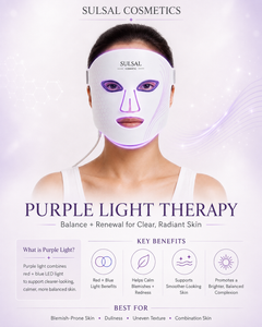 LED Face & Neck Mask | 4 Modes, 660nm Red Light | SULSAL