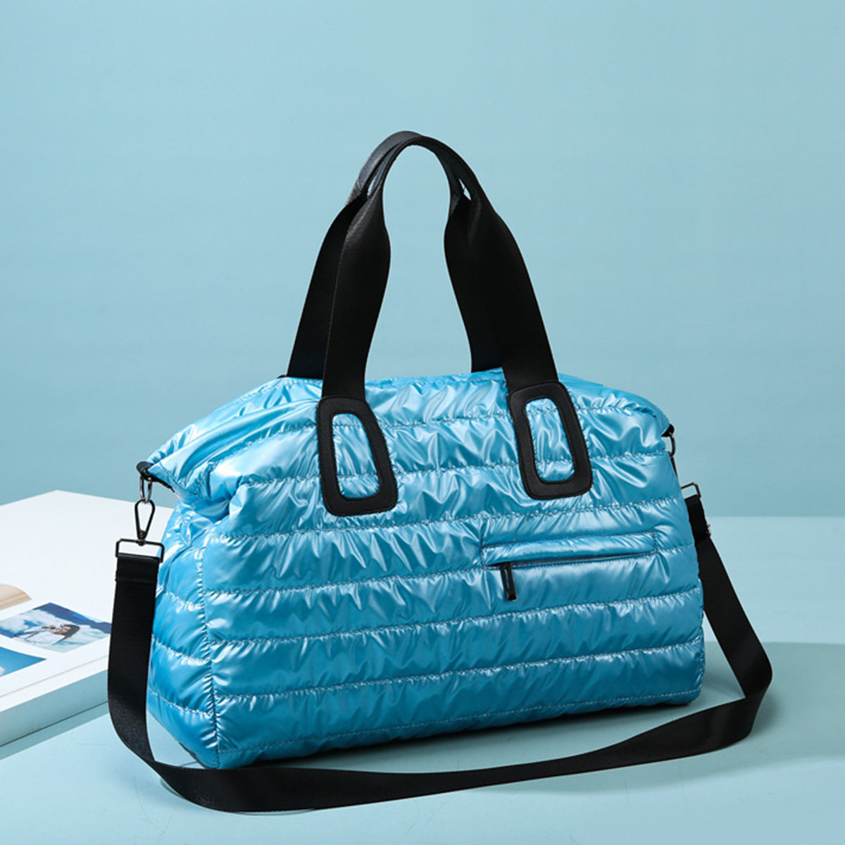 Quilted Nylon Oversize Travel Bag