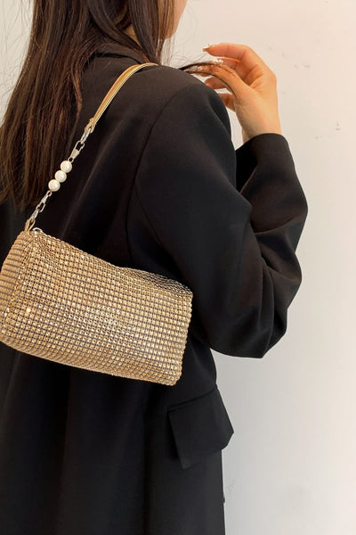 Openwork Crossbody Bag with Removable Strap