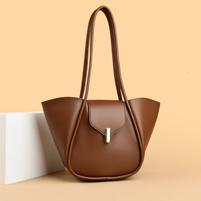 PU Leather Shoulder Bag with Pouch