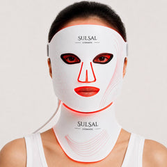 LED Face & Neck Mask | 4 Modes, 660nm Red Light | SULSAL