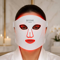 LED Face & Neck Mask | 4 Modes, 660nm Red Light | SULSAL