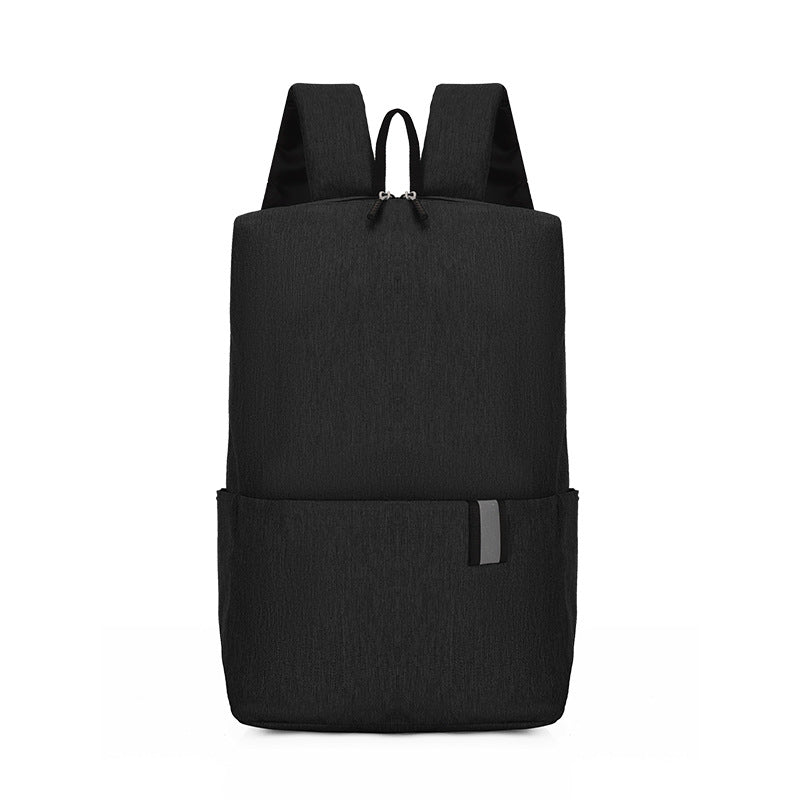 Solid Color Nylon Backpack Bag