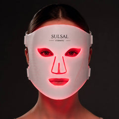 LED Face & Neck Mask | 4 Modes, 660nm Red Light | SULSAL